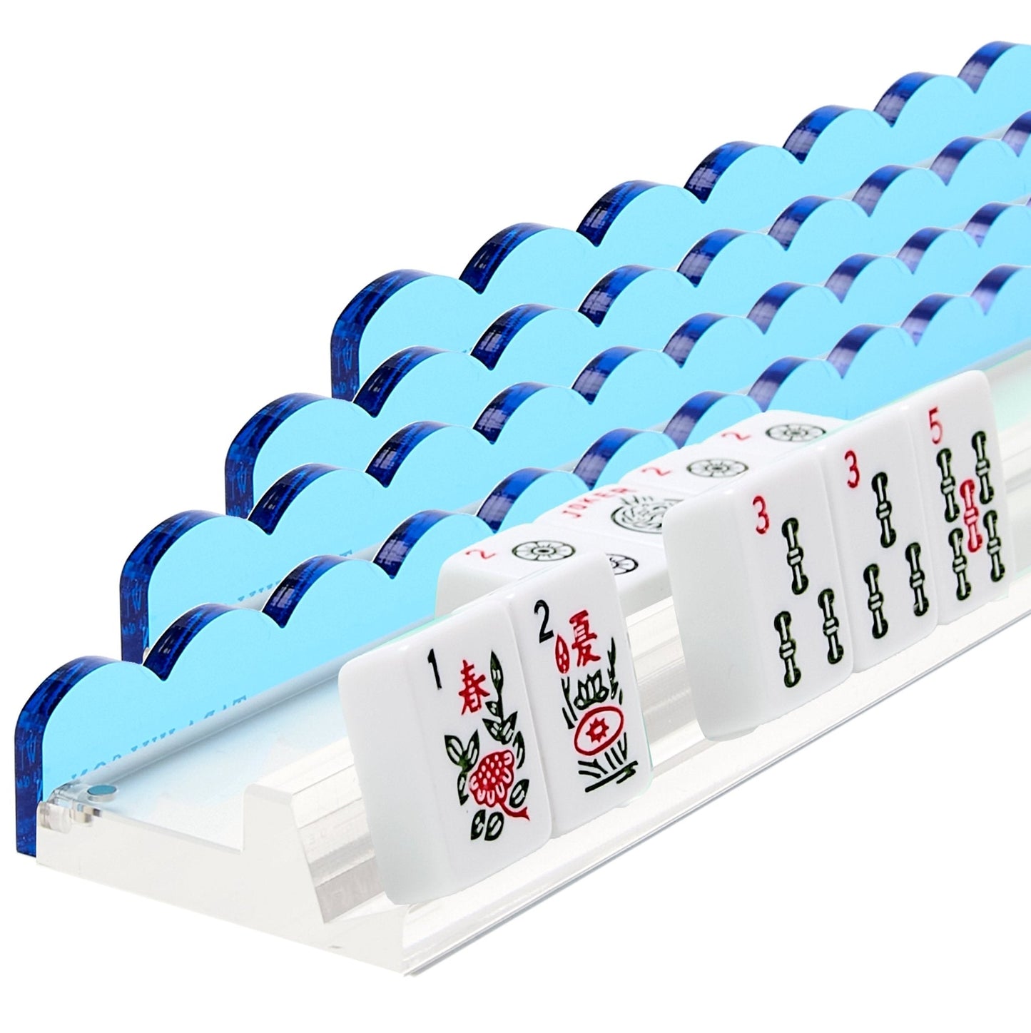 Sapphire Blue Acrylic Mahjong Racks