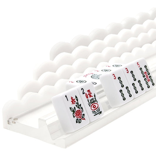 White Acrylic Mahjong Racks